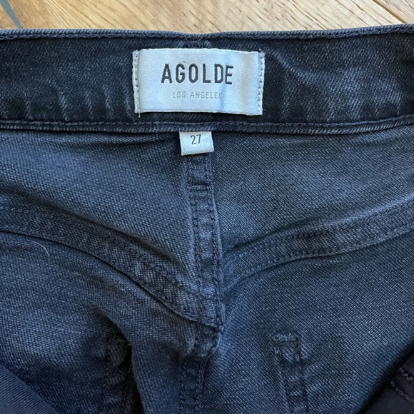 Agolde Riley High Rise Straight Crop - Picture 2 of 6